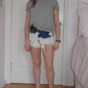 [Cello Jeans] Blue and White Denim Shorts